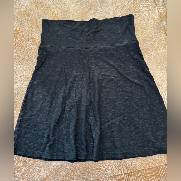 COLUMBIA A-line Pull-On Dark Gray skirt Large Stretchy Waist 34” length 24” - Picture 1 of 5